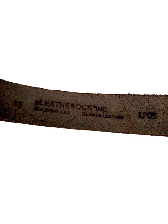 Leatherock Vintage Blue Swarovski crystal belt Brown -  Size 32